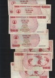 Zimbabwe 10000000 10 000 000 dollari dollars 2008 F-VF-XF pret pe bucata