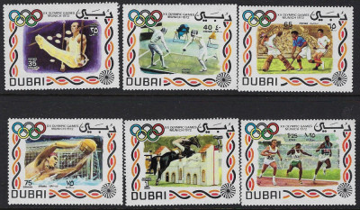 DUBAI, SPORT MUNICH - SERIE COMPLETĂ MNH foto