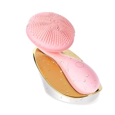 Perie Electrica de Silicon pentru Curatare Faciala, 4 Moduri de Utilizare, Curatare, Demachiere, Masaj si Lifting, Fara Fir, Rezistent la Apa, pentru foto