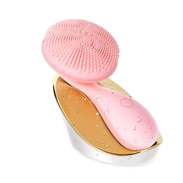 Perie Electrica de Silicon pentru Curatare Faciala, 4 Moduri de Utilizare, Curatare, Demachiere, Masaj si Lifting, Fara Fir, Rezistent la Apa, pentru