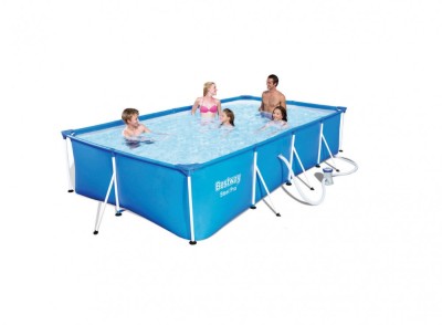 Piscina Bazin Familie Copii Relaxare Cadru Metal Bestway Steel PRO 400 x 211 x 81cm + Pompa Filtrare LivratGRATUIT foto