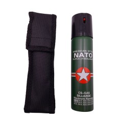 Spray cu piper IdeallStore&reg;, Military Defense, dispersant, auto-aparare, 90 ml, verde