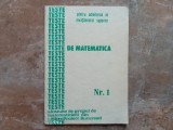 Teste de matematică pentru admiterea &icirc;n &icirc;nvățăm&acirc;ntul superior, Nr. 1 &ndash; Grupul de matematicieni I.microProiect București