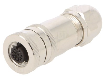 Conector M12 mamă IP67, 8 pini foto
