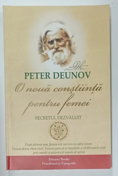 O NOUA CONSTIINTA PENTRU FEMEI , SECRETUL DEZVALUIT de PETER DEUNOV , 2020