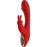Dream Toys Red Revolution Artemis vibrator cu stimularea clitorisului red 20,5 cm