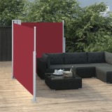 Copertina Laterala Retractabila Gossi, 100 x 600 cm, Poliester, Rosu, Paravan Gradina, Balcon, Terasa