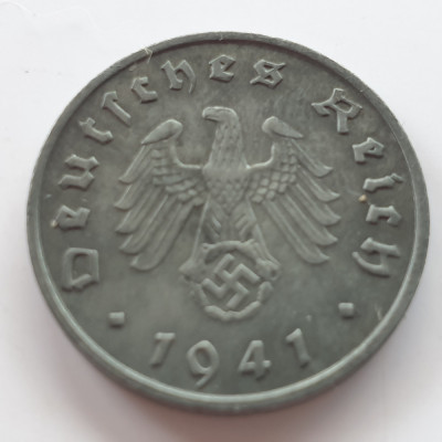 Germania Nazista 10 reichspfennig 1941 F ( Stuttgart) foto