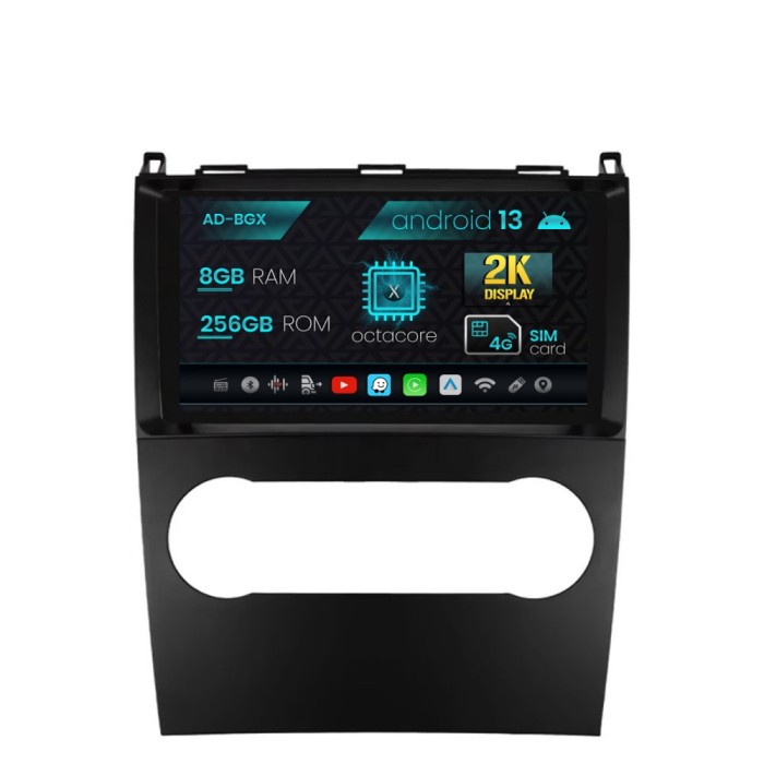Navigatie Mercedes Benz A B Class (2004-2011), Android 13, X-Octacore 8GB RAM + 256GB ROM, 9.5 Inch - AD-BGX9008+AD-BGRKIT420