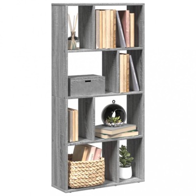 Gossi biblioteca, gri sonoma, 60x20x120 cm, lemn prelucrat foto