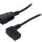 Cablu IEC C19 mamă unghiat la IEC C20 tată, 1,8m, 3x1,5mm&sup2; PVC