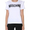 Tricou dama MOSCHINO ROUND NECK T-SHIRT 07015440 1001 Alb