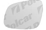 Geam oglinda Chevrolet Spark (M300) 01.2010-2014 partea stanga View Max crom convex cu incalzire