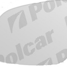 Geam oglinda Chevrolet Spark (M300) 01.2010-2014 partea stanga View Max crom convex cu incalzire