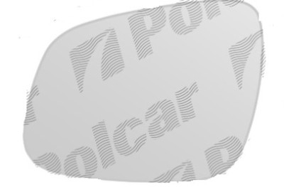 Geam oglinda Chevrolet Spark (M300) 01.2010-2014 partea stanga View Max crom convex cu incalzire foto