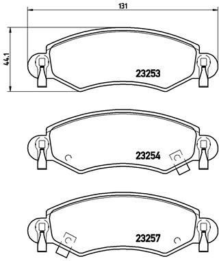 Placute frana Opel Agila (A) (H00); Subaru Justy 3 (G3x); Suzuki Ignis Ii, Wagon R+ (Mm) SRLine parte montare : Punte fata foto