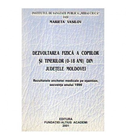 Marieta Vasilov - Dezvoltarea fizica a copiilor si tineretului (