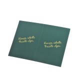 Felicitare verde cu mesaj