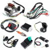 Instalatie Electrica Completa ATV 110cc 9 in 1: CDI, Bobina inductie, Releu pornire, Regulator tensiune, Bloc lumini, Contact pornire