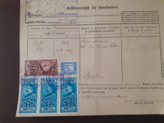 D5 Timbre fiscale Ferdinand pe document 1933 foto