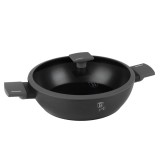 Cratita Berlinger Haus Antracit, 30cm, 4.5L, Invelis Titan, Inductie, Capac Sticla