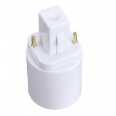 Fiting Dulie Fasung G24 la E27 Adaptor convertor Con?inutul pachetului 1 Bucata foto