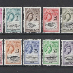 Colonii, Tristan da Cuhna, 1961, fauna, pesti, cota Michel 2023-120 euro, MNH