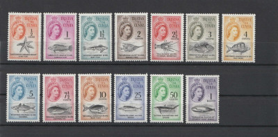 Colonii, Tristan da Cuhna, 1961, fauna, pesti, cota Michel 2023-120 euro, MNH foto