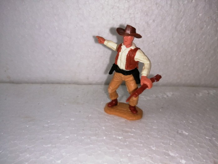 bnk jc Figurina de plastic - Timpo - cowboy cu pusca