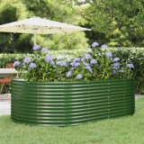 Strat &icirc;nălțat grădină verde, oțel vopsit electrostatic