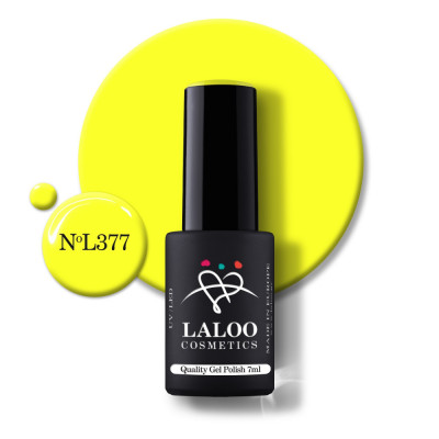 377 Canary Neon | Laloo gel polish 7ml foto