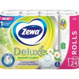 Hartie igienica Zewa Deluxe Camomile, 3 straturi, 24 role