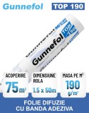 Folie difuzie cu banda adeziva Gunnefol TOP 190