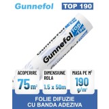 Folie difuzie cu banda adeziva Gunnefol TOP 190