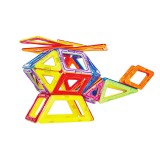 Joc de constructie magnetic MAGPLAYER, 62 piese, forme geometrice, 3+ ani
