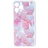 Husa iPhone 12 Pro Max TPU Vintage Leaves Design 04