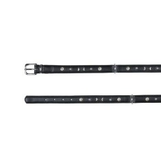 Lesa din piele Active Soft pentru caini,L, neagra- - 2,5 x 47-54cm foto