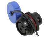 Conector circular mamă 2 pini IP68 30A 500V WEIPU SP21