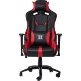 Scaun gaming Serioux Kessian, Negru/Rosu