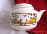 CEAINIC CAFETIERA PORTELAN VILLEROY&amp;BOCH MODEL MON JARDIN DECOR FRUCTE