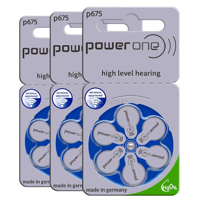 Baterii auditive P675- Power One / 3 seturi foto