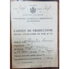 CARNET DE PRODUCATOR PENTRU CULTIVATORII DE POMI SI VII