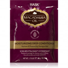 HASK Macadamia Oil balsam hidratant pentru par uscat, deteriorat si tratat chimic 50 ml