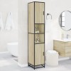 VidaXL Dulap baie stejar sonoma 35x37,5x188,5 cm lemn prelucrat/metal 3300881