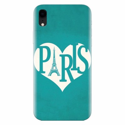 Husa silicon pentru Apple Iphone XR, I Love Paris foto