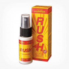 Spray afrodisiac Rush Herbal Popper, unisex, pentru cresterea libidoului, 15 ml