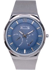 Ceas Barbatesc Matteo Ferari Silver Light Blue Elegant IV foto