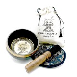 BOL TIBETAN C&Acirc;NTĂTOR PENTRU VINDECAREA CU SUNETE SACRE | LOTUS | 14 cm