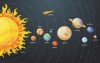 Stickere Copii Sistemul Solar, Decoratiuni Camera, Autocolante Educative, Fabricat in Romania