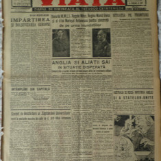 Viata, ziarul de dimineata, director Liviu Rebreanu, 8 Mai 1942